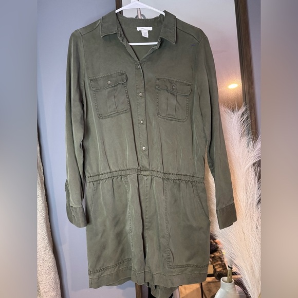 Daily Ritual Jackets & Blazers - Daily Ritual Women's‎ Olive Green Jumper, Fresh, Casual, and Elegant